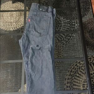 A black levi’s black jean.